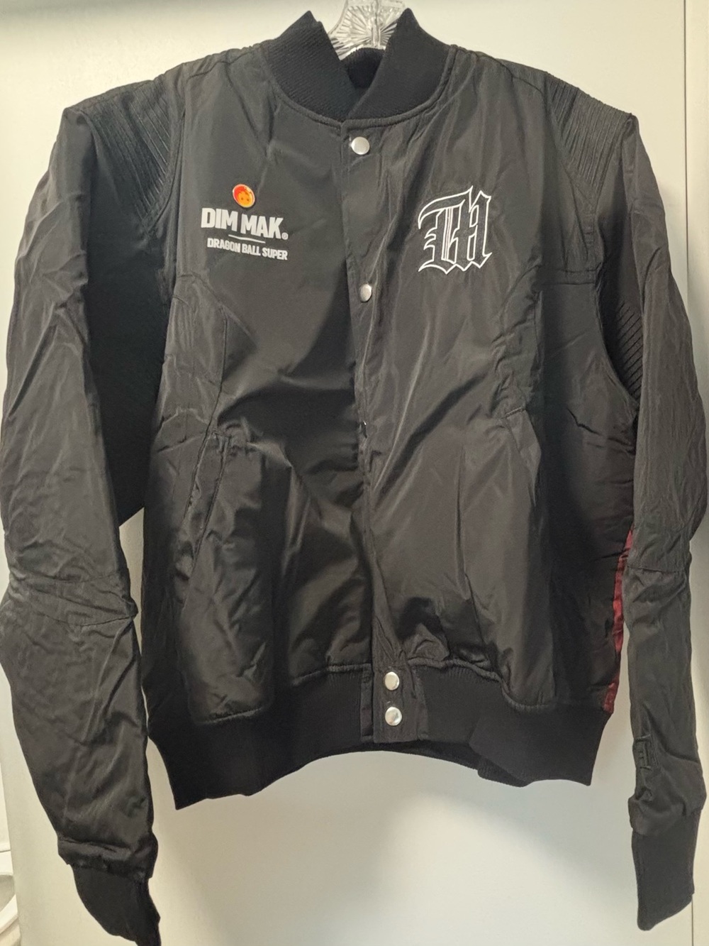 Dim Mak Dragon Ball Z Goku Super Saiyan Bomber Jacket Size Large